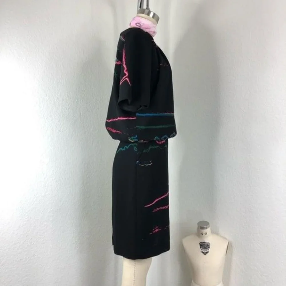 & Other Stories Oil Spill Dress Pencil Color Spill - Picture 8 of 10